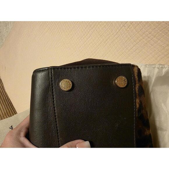 Michael Kors Hamilton Leopard Calf Hair Bag - Picture 7 of 8